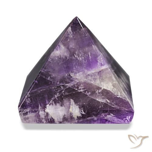 Amatista Violeta intenso medio natural de 113.30 ct, Cuadrado, Opaco