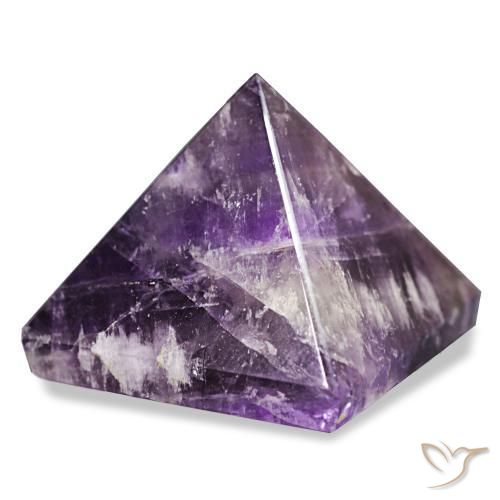 Amatista Violeta intenso medio natural de 113.30 ct, Cuadrado, Opaco