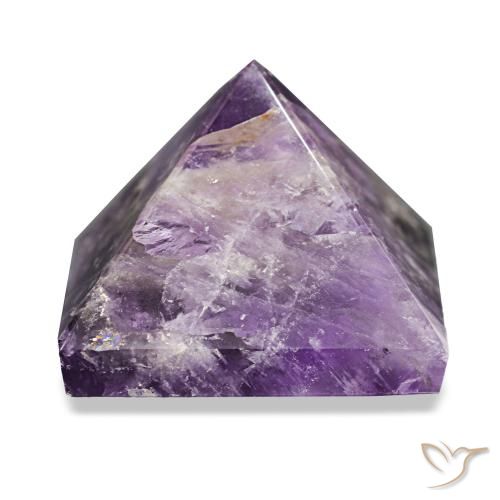 Amatista Violeta intenso medio natural de 96.40 ct, Cuadrado, Opaco