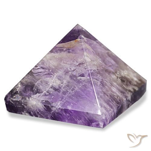Amatista Violeta intenso medio natural de 96.40 ct, Cuadrado, Opaco