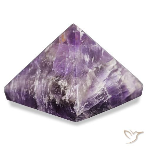 Amatista Violeta intenso medio natural de 96.40 ct, Cuadrado, Opaco