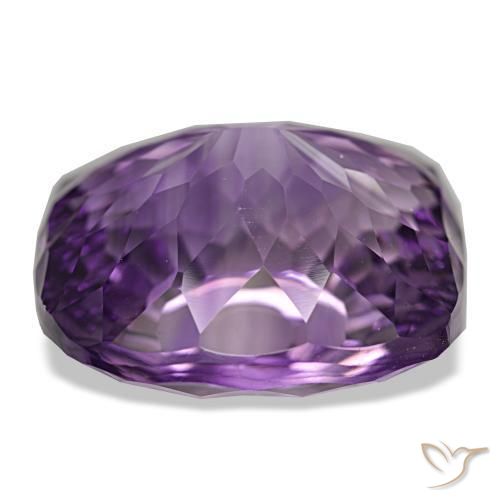 Amatista violeta púrpura intenso natural de 29,07 ct, corte cojín, VVS