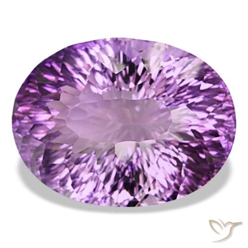 Amatista violeta púrpura intenso natural de 82,91 ct, corte óvalo, VVS