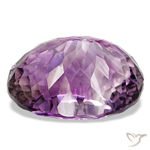 Amatista violeta púrpura intenso natural de 82,91 ct, corte óvalo, VVS