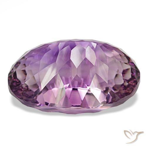 Amatista violeta púrpura natural de 81,61 ct, corte óvalo, VVS