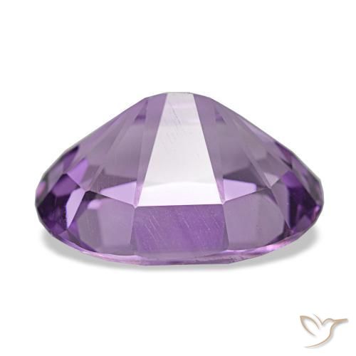 Amatista violeta natural de 4,71 ct, corte óvalo, VVS-VS