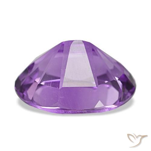 Amatista violeta natural de 3,88 ct, corte óvalo, VVS-VS