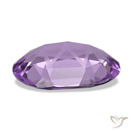 Amatista violeta natural de 2,91 ct, corte óvalo, VVS