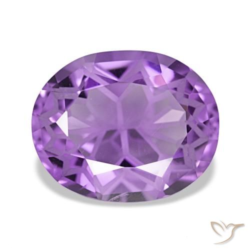 Amatista violeta de 4,19 ct, ovalado, VVS