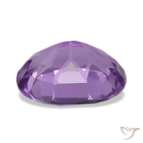 Amatista violeta natural de 4,19 ct, corte óvalo, VVS
