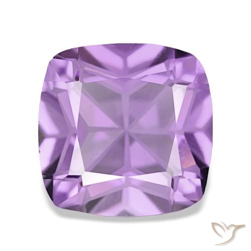 Amatista violeta natural de 3,60 ct, corte cojín, VVS-VS