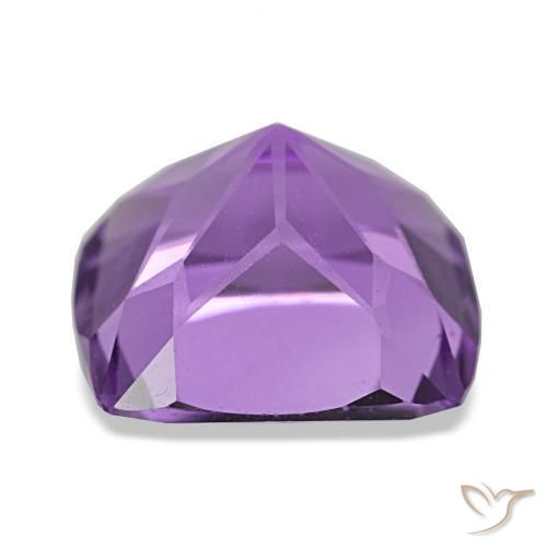 Amatista violeta natural de 4,08 ct, corte cojín, VVS-VS