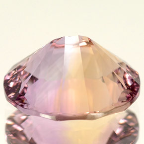 ametrino Bicolor natural de 4.18 ct, Corte Óvalo, IF