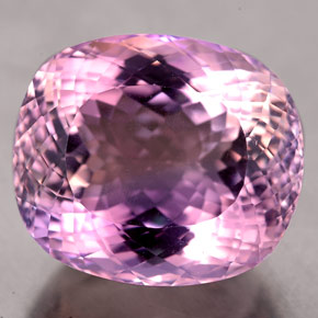 Ametrino bicolor natural de 23,99 ct, corte cojín, IF