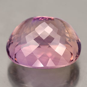 Ametrino bicolor natural de 23,99 ct, corte cojín, IF