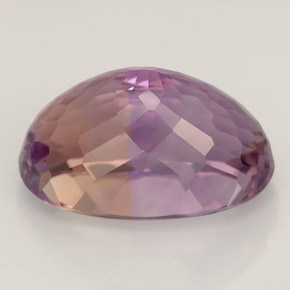 ametrino Bicolor natural de 12.14 ct, Corte Óvalo, VVS