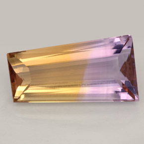 ametrino Bicolor natural de 10.32 ct, Forma elegante, IF