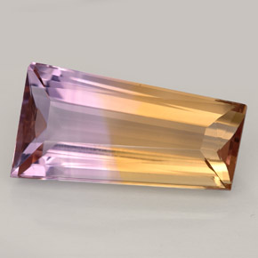 ametrino Bicolor natural de 10.32 ct, Forma elegante, IF