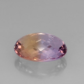 ametrino Bicolor natural de 16.37 ct, Corte Óvalo, VVS