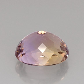 ametrino Bicolor natural de 12.60 ct, Corte Óvalo, VVS