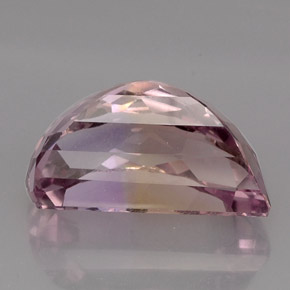 Ametrino bicolor natural de 17,64 ct, forma elegante, VVS