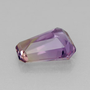 Ametrino bicolor natural de 1,17 ct, forma elegante, VVS