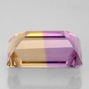 ametrino Bicolor natural de 6.29 ct, Corte Baguette, VVS