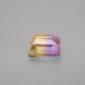 Ametrino bicolor natural de 1,33 ct, forma elegante, VS