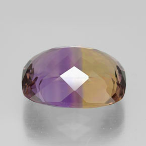 ametrino Bicolor natural de 10.47 ct, Corte Cojín, VVS