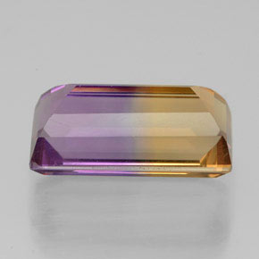 ametrino Bicolor natural de 7.46 ct, Corte Baguette, VVS-VS