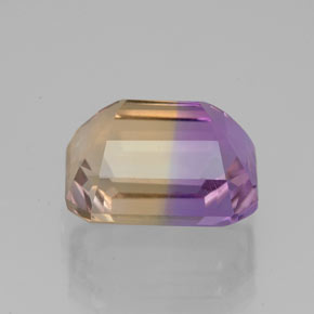 ametrino Bicolor natural de 4.47 ct, corte esmeralda, VVS