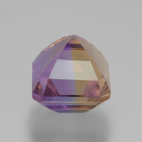 ametrino Bicolor natural de 5.80 ct, corte esmeralda, VVS
