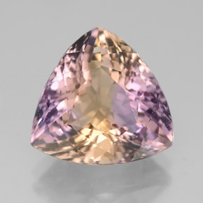 ametrino Bicolor natural de 6.93 ct, Trillón, VVS