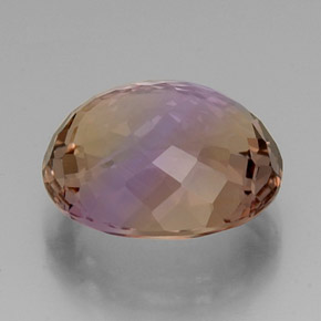 ametrino Bicolor natural de 13.25 ct, Corte Óvalo, VVS