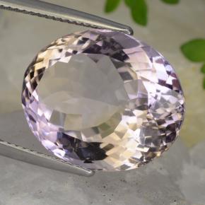 ametrino Bicolor natural de 16.69 ct, Corte Óvalo, VVS-VS