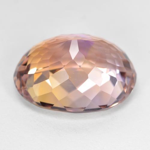 ametrino Bicolor natural de 10.12 ct, Corte Óvalo, VVS-VS