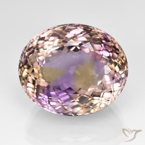 17.07ct Natural Bicolor ametrino, Ovalada, VVS-VS
