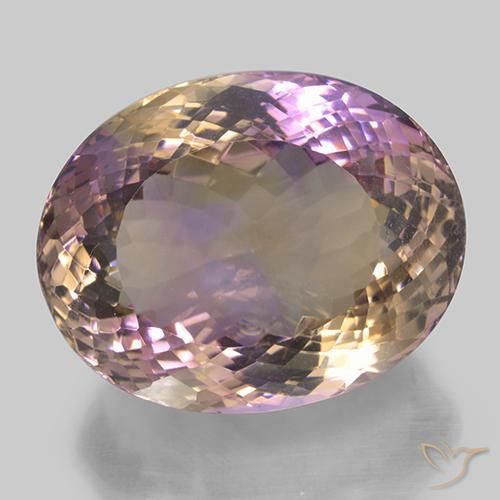 52.90ct Natural Bicolor ametrino, Ovalada, VVS