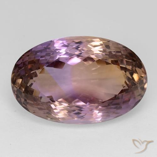 33.42ct Natural Bicolor ametrino, Ovalada, VVS