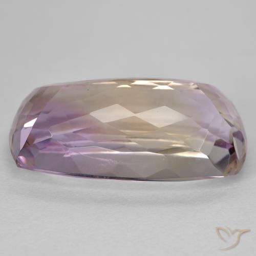 Ametrino Bicolor natural de 14.53 ct, Forma Cojín, VS