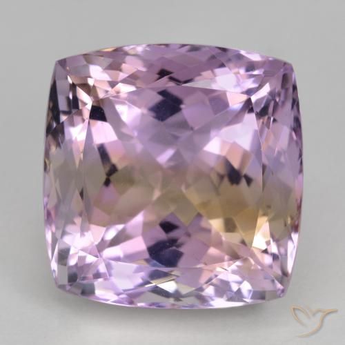 31.12ct Natural Bicolor Ametrino, Forma Cojín, VVS