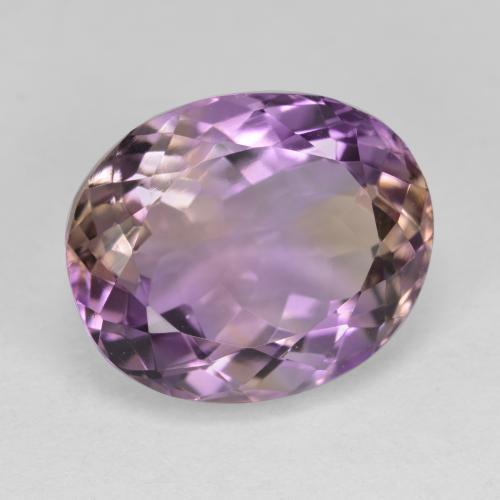 ametrino Bicolor natural de 8.10 ct, Corte Óvalo, VVS