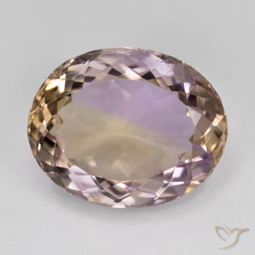 12.67ct Natural Bicolor ametrino, Ovalada, VVS