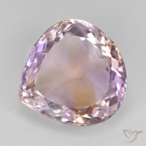 13.86ct Natural Bicolor ametrino, En forma de pera, VS