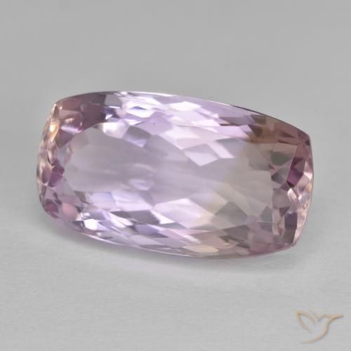 Ametrino Bicolor natural de 8.16 ct, Forma Cojín, VS