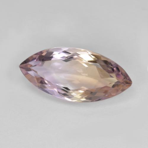 ametrino Bicolor natural de 5.82 ct, Marquesa, VS