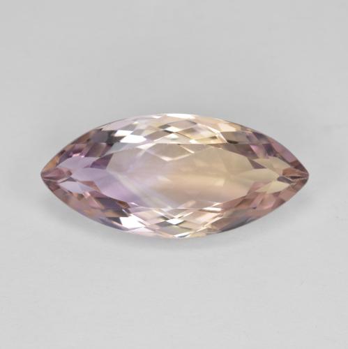 ametrino Bicolor natural de 5.82 ct, Marquesa, VS