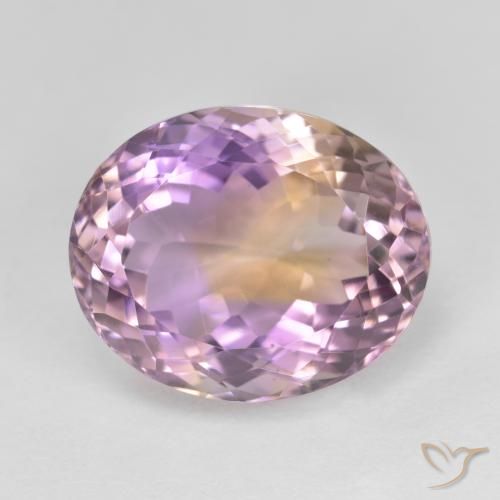 11.44ct Natural Bicolor ametrino, Ovalada, VVS