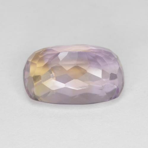 ametrino Bicolor natural de 6.04 ct, Corte Cojín, VVS-VS