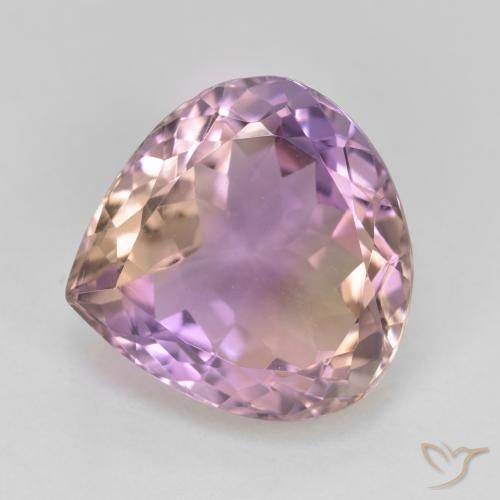 10.23ct Natural Bicolor ametrino, En forma de pera, VVS-VS